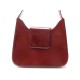 SAC A MAIN LANCEL CUIR GLACE BORDEAUX 