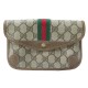 VINTAGE POCHETTE GUCCI SHELLY POUCH 89.01.021 EN TOILE GG MONOGRAM BAG CLUTCH