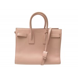 SAC A MAIN SAINT LAURENT DE JOUR NANO 398709 EN CUIR ROSE BANDOULIERE BAG 2700€