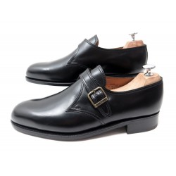 NEUF CHAUSSURES JM WESTON 531 8.5E 42.5 MOCASSINS A BOUCLE CUIR NOIR SHOES 670€