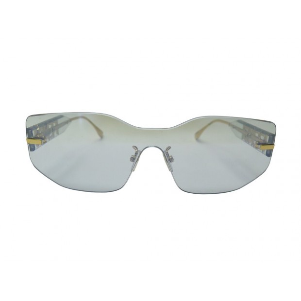 NEUF LUNETTES DE SOLEIL FENDI FENDIGRAPHY FE40066U EN METAL DORE SUNGLASSES 420€