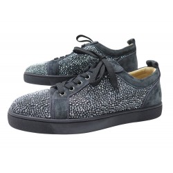 CHAUSSURES BASKETS CHRISTIAN LOUBOUTIN LOUIS JUNIOR STRASS 41.5 SNEAKERS 695€