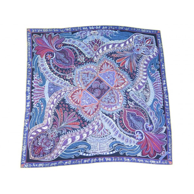 NEUF CHALE HERMES LE JARDIN DE LA MAHARANI FAIVRE CACHEMIRE ET SOIE SHAWL 1260€