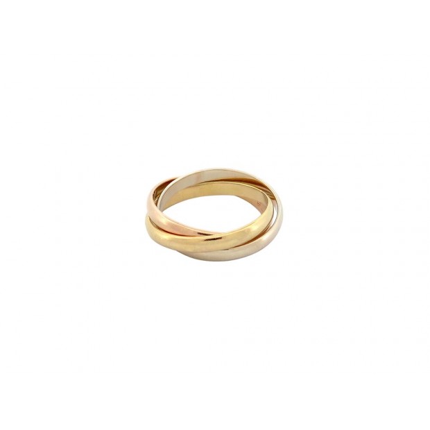 BAGUE CARTIER TRINITY PM 3 ORS 18K CRB4235100 T 52 JAUNE ROSE GRIS RING 1540€