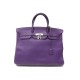 SAC A MAIN HERMES BIRKIN 40 EN CUIR TOGO VIOLET 2012 ATTRIBUTS PALLADIE HAND BAG