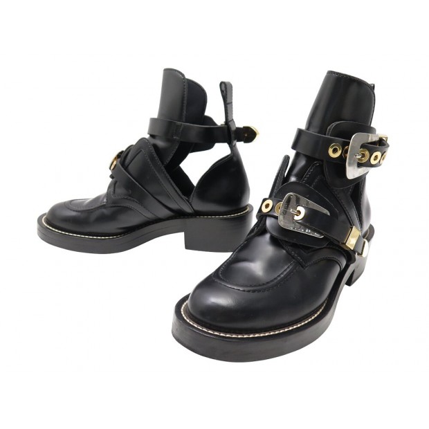 CHAUSSURES BALENCIAGA WARTO 1000 CEINTURE CUT OUT 477195 38 BOTTINES BOOTS 900€