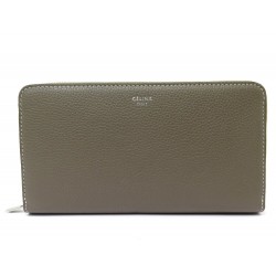 NEUF PORTEFEUILLE CELINE LARGE ZIPPED MULTIFONCTION 105003AFE CUIR WALLET 570€