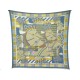 FOULARD HERMES CHEVAUX DE KARNAK J. METZ CARRE 90 JERSEY DE SOIE SILK SCARF 660€