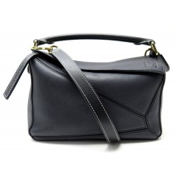 NEUF SAC A MAIN LOEWE PUZZLE SMALL EN CUIR BLEU BANDOULIERE DARK BLUE BAG 2800€