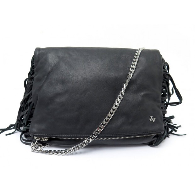 SAC A MAIN ZADIG & VOLTAIRE ROCK XL BUCKET DELUXE SCAF2003F CUIR HAND BAG 595€