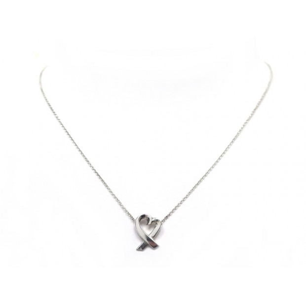 COLLIER TIFFANY & CO LOVING HEART PALOMA PICASSO ARGENT 925 41.5CM NECKLACE 440€