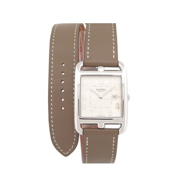 NEUF MONTRE HERMES CAPE COD DOUBLE TOUR TGM CC2.710 40 MM QUARTZ WATCH 3150€