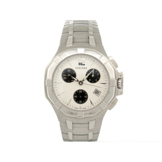 NEUF MONTRE CONCORD SARATOGA CHRONOGRAPHE 40MM 14.C5.1892 QUARTZ WATCH 3300€