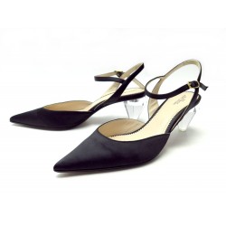 NEUF CHAUSSURES MARC JACOBS THE SLINGBACK M9002240 ESCARPINS 38 SATIN SHOES 475€