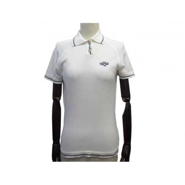 POLO CHANEL LOGO CC BRODE P25332V01823 L 44 BLANC COTON COTTON TOP SHIRT 3500€