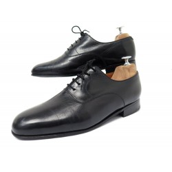 CHAUSSURES JM WESTON RICHELIEU 307 8E 42 CUIR CHEVREAU NOIR LEATHER SHOES 690€