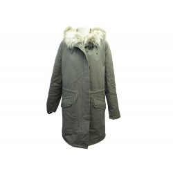 MANTEAU YVES SALOMON PARKA ARMY AF10885COCYW 34 XS FOURRURES COYOTE LAPIN 2150€