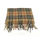 ECHARPE BURBERRY TARTAN CHECK CLASSIQUE EN CACHEMIRE CAMEL SCARF CASHMERE 395€