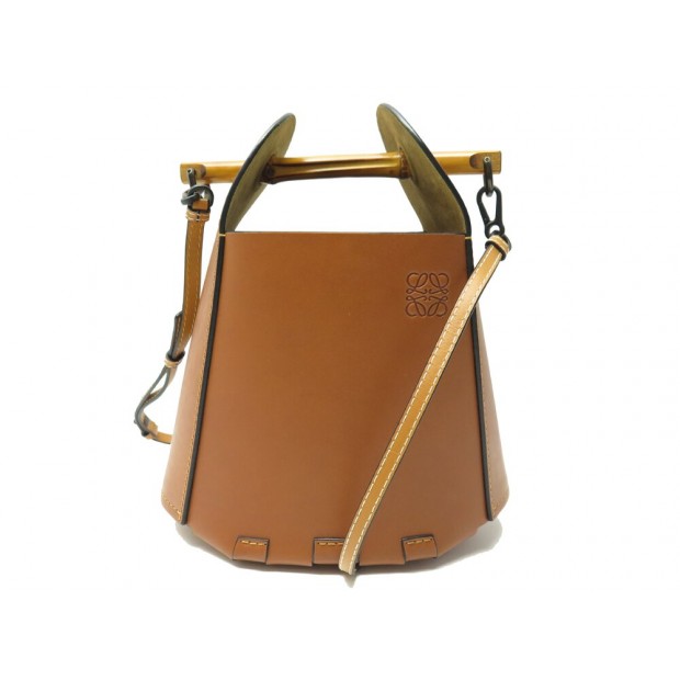 NEUF SAC A MAIN LOEWE BAMBOO BUCKET CUIR 340.95.W37 BANDOULIERE HAND BAG 1500€