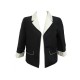 VESTE CHANEL VESTE BOLERO P26838V17313 38 M SOIE NOIRE BLACK SILK JACKET 4950€