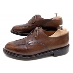 CHAUSSURES JM WESTON 598 8.5D 42.5 DERBY DEMI CHASSE EN CUIR MARRON SHOES 695€