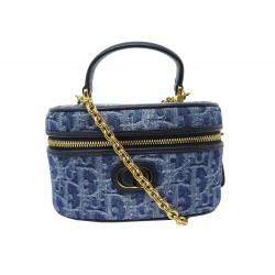 NEUF SAC DIOR 30 MONTAIGNE MINI VANITY CASE EN DENIM S2332UDCE BANDOULIERE 2300€