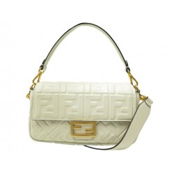 NEUF SAC A MAIN FENDI BAGUETTE CUIR LOGO FF 8BR600 BANDOULIERE HAND BAG 3000€