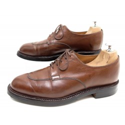 CHAUSSURES JM WESTON DERBY DEMI CHASSE 7.5D 41.5 CUIR MARRON 