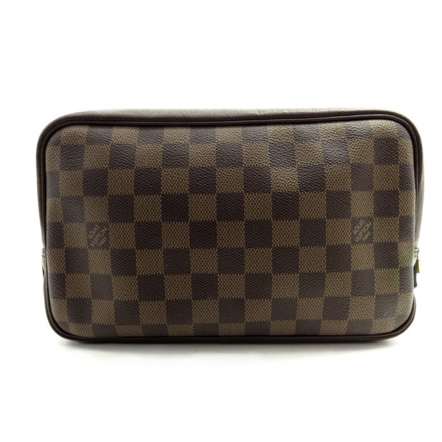 POCHETTE TROUSSE DE TOILETTE LOUIS VUITTON 26 GM TOILE DAMIER EBENE POUCH 720€