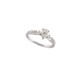 NEUF BAGUE GUERIN JOAILLERIE SOLITAIRE DIAMANT DE ROSEE 54 OR BLANC 18K RING