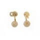 NEUF BOUCLES D'OREILLES DIOR LA PETITE TRIBALE PENDANTES STRASS NEW EARRING 450€