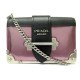 NEUF SAC A MAIN PRADA CAHIER SMALL 1BH018 CUIR VITELLO & SAFFIANO ROSE BAG 1300€