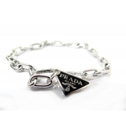 NEUF BRACELET PRADA SYMBOLE 2JB357 23CM EN ARGENT MASSIF 925 SILVER BANGLE 940€