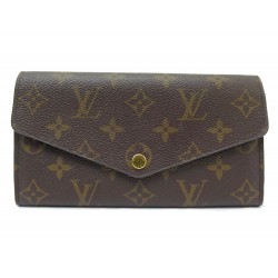 NEUF PORTEFEUILLE LOUIS VUITTON SARAH TOILE MONOGRAM M60531 MONNAIE WALLET 550€