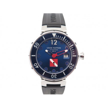 MONTRE LOUIS VUITTON TAMBOUR DIVER Q103F AUTOMATIQUE 39 MM ACIER WATCH 3950€