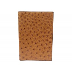 VINTAGE COUVERTURE AGENDA HERMES 19.5X13.5CM CUIR D'AUTRUCHE OSTRICH DIARY COVER