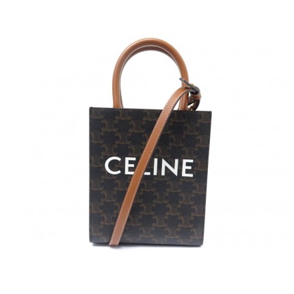 NEUF SAC A MAIN CELINE MINI CABAS VERTICAL TRIOMPHE 194372 BANDOULIERE BAG 1250€