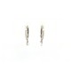 NEUF BOUCLES D OREILLES LA BRUNE ET LA BLONDE MINI CREOLES 360 DIAMANT OR 1090€