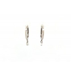 NEUF BOUCLES D OREILLES LA BRUNE ET LA BLONDE MINI CREOLES 360 DIAMANT OR 1090€