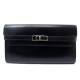 PORTEFEUILLE HERMES KELLY CUIR BOX NOIR PORTE MONNAIE BLACK LEATHER WALLET 4200€