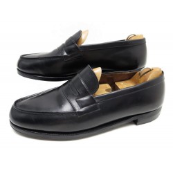 CHAUSSURES JM WESTON 180 8.5D 43 MOCASSINS EN CUIR NOIR + EMBAUCHOIRS SHOES 575€