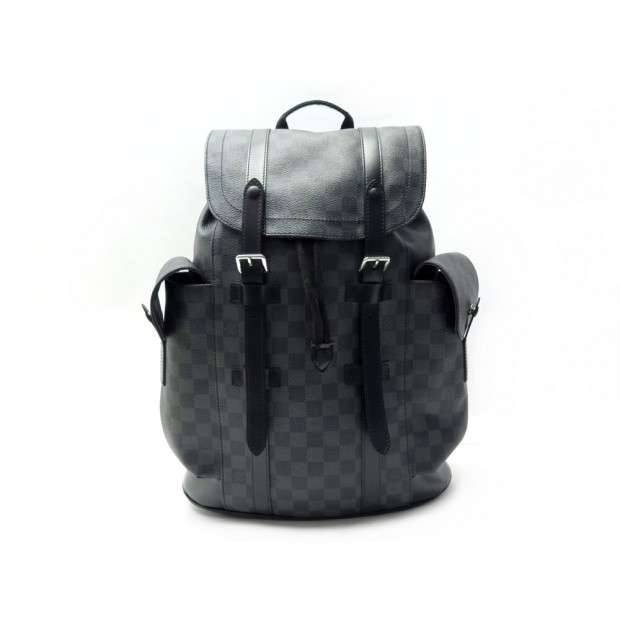 SAC A DOS LOUIS VUITTON CHRISTOPHER MM N41379 DAMIER GRAPHITE BACKPACK BAG 2800€