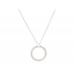 COLLIER MAUBOUSSIN PENDENTIF LE PREMIER JOUR EN OR BLANC 18K 3.4G NECKLACE 1505€