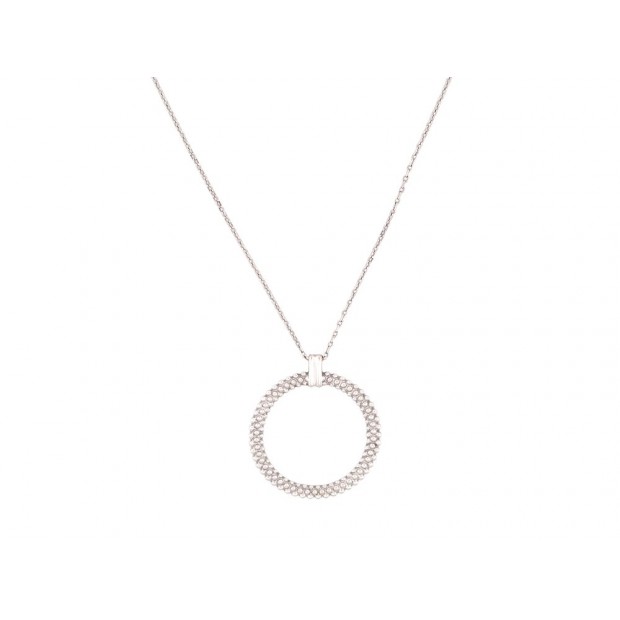 COLLIER MAUBOUSSIN PENDENTIF LE PREMIER JOUR EN OR BLANC 18K 3.4G NECKLACE 1505€