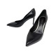 NEUF CHAUSSURES LOUIS VUITTON EYELINE 38 ESCARPINS A TALON CUIR NOIR SHOES 850€