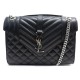 NEUF SAC A MAIN SAINT LAURENT 600185 ENVELOPPE MEDIUM BANDOULIERE ARGENT 2350€