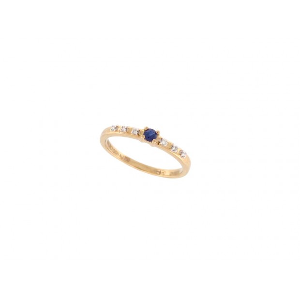 NEUF BAGUE MAUBOUSSIN CAPSULE D'EMOTIONS OR 18K SAPHIR & DIAMANTS 51 RING 510€