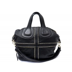 SAC A MAIN GIVENCHY NIGHTINGALE STUD CLOUTE BANDOULIERE CUIR NOIR HAND BAG 1750€