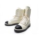 NEUF CHAUSSURES CHANEL BOTTINES G33185 EN CUIR MATELASSE 40.5 COMBAT BOOTS 1700€