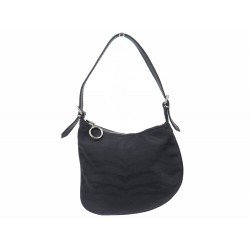 SAC A MAIN FENDI OYSTER 8BR248 POCHETTE PORTE EPAULE TOILE NOIR HAND BAG PURSE